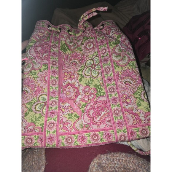 VERA BRADLEY Backsack Backpack/ Purse - Petal Pink - Retired Print HTF NwOT - Picture 1 of 10